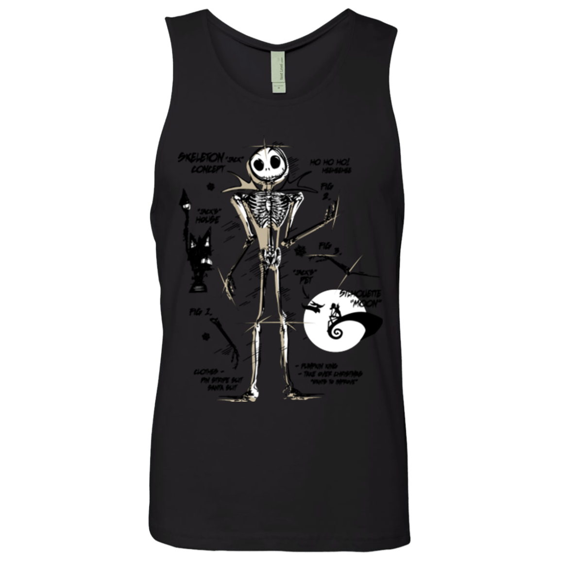 T-Shirts Black / Small Skeleton Concept Men's Premium Tank Top