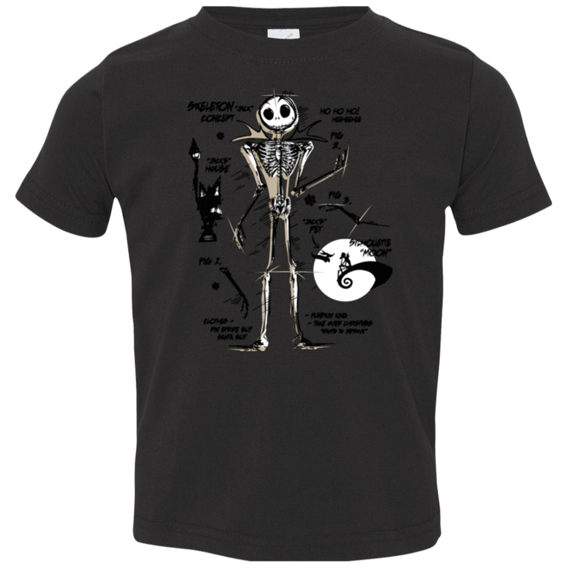 T-Shirts Black / 2T Skeleton Concept Toddler Premium T-Shirt