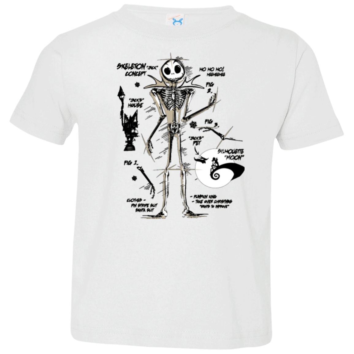 T-Shirts White / 2T Skeleton Concept Toddler Premium T-Shirt