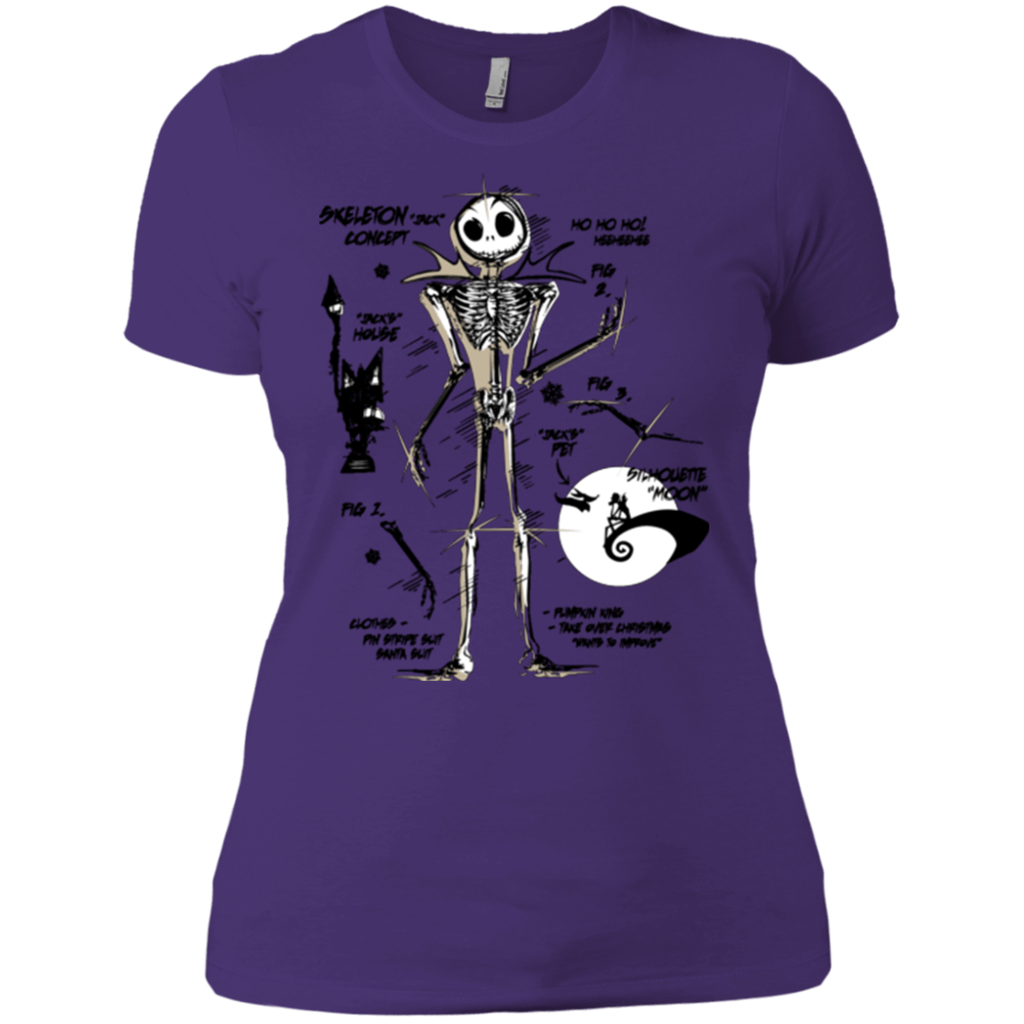 T-Shirts Purple / X-Small Skeleton Concept Women's Premium T-Shirt