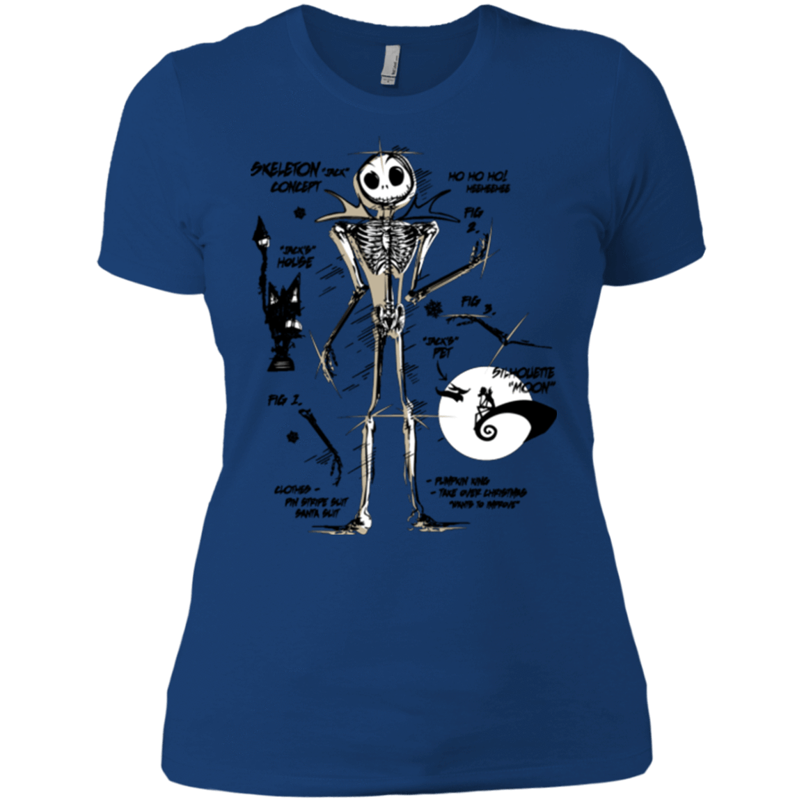 T-Shirts Royal / X-Small Skeleton Concept Women's Premium T-Shirt