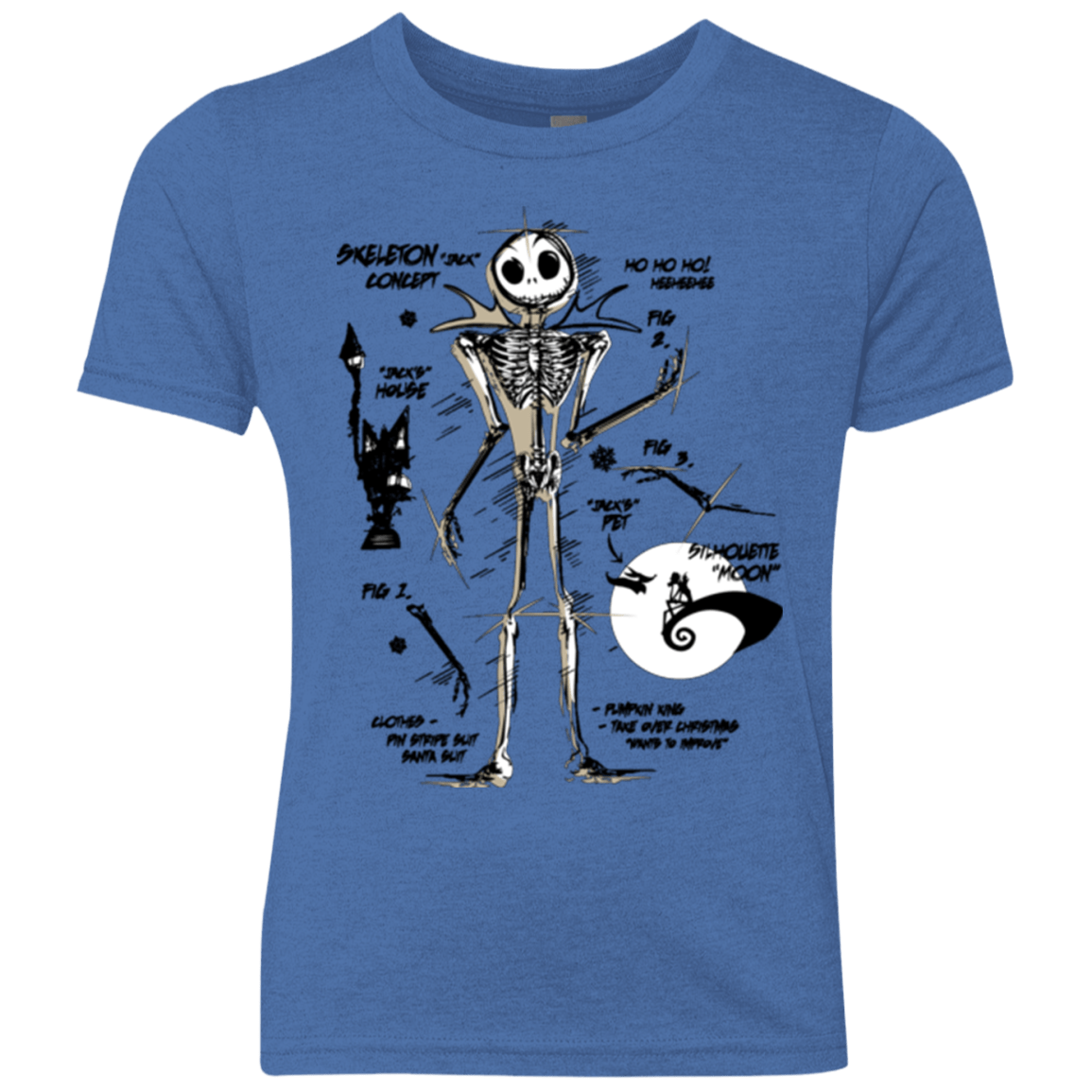 Skeleton Concept Youth Triblend T-Shirt