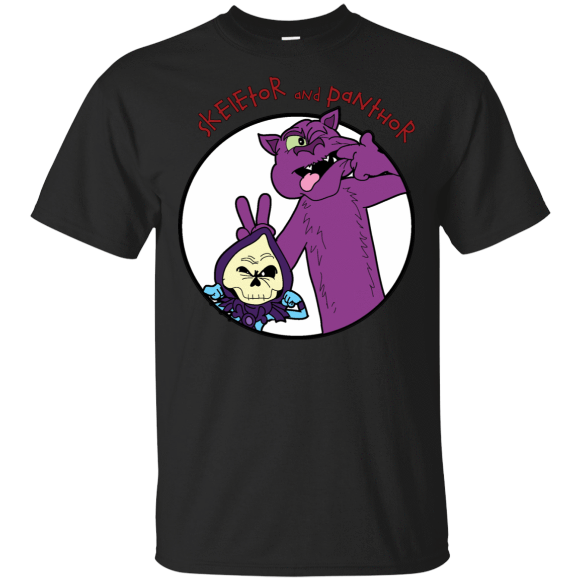 T-Shirts Black / S Skeletor and Panthor T-Shirt