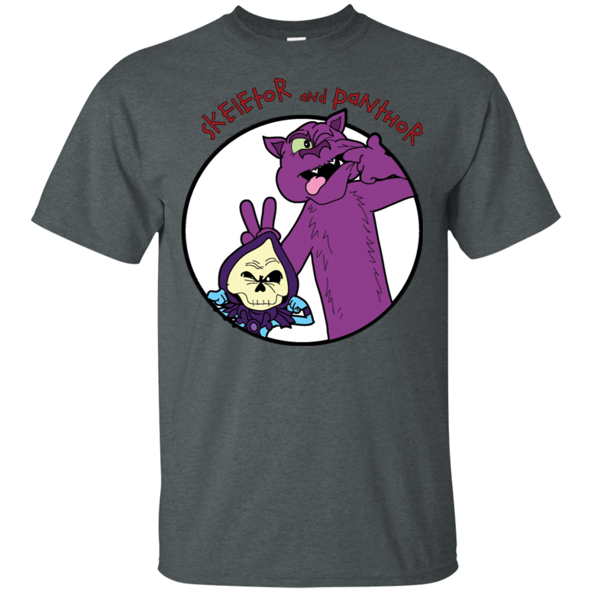 T-Shirts Dark Heather / S Skeletor and Panthor T-Shirt