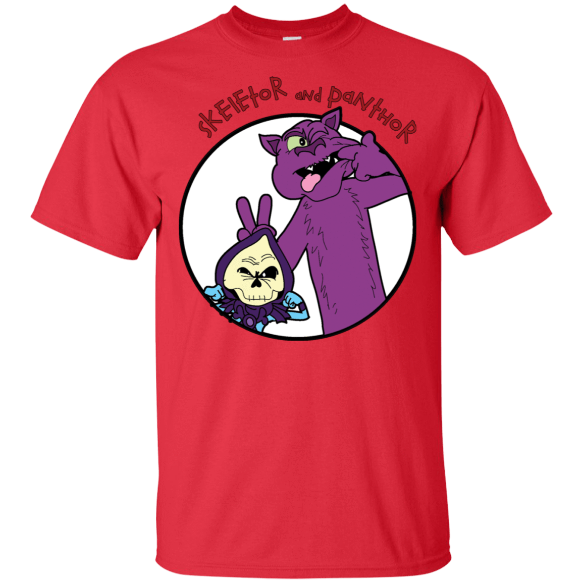 T-Shirts Red / S Skeletor and Panthor T-Shirt
