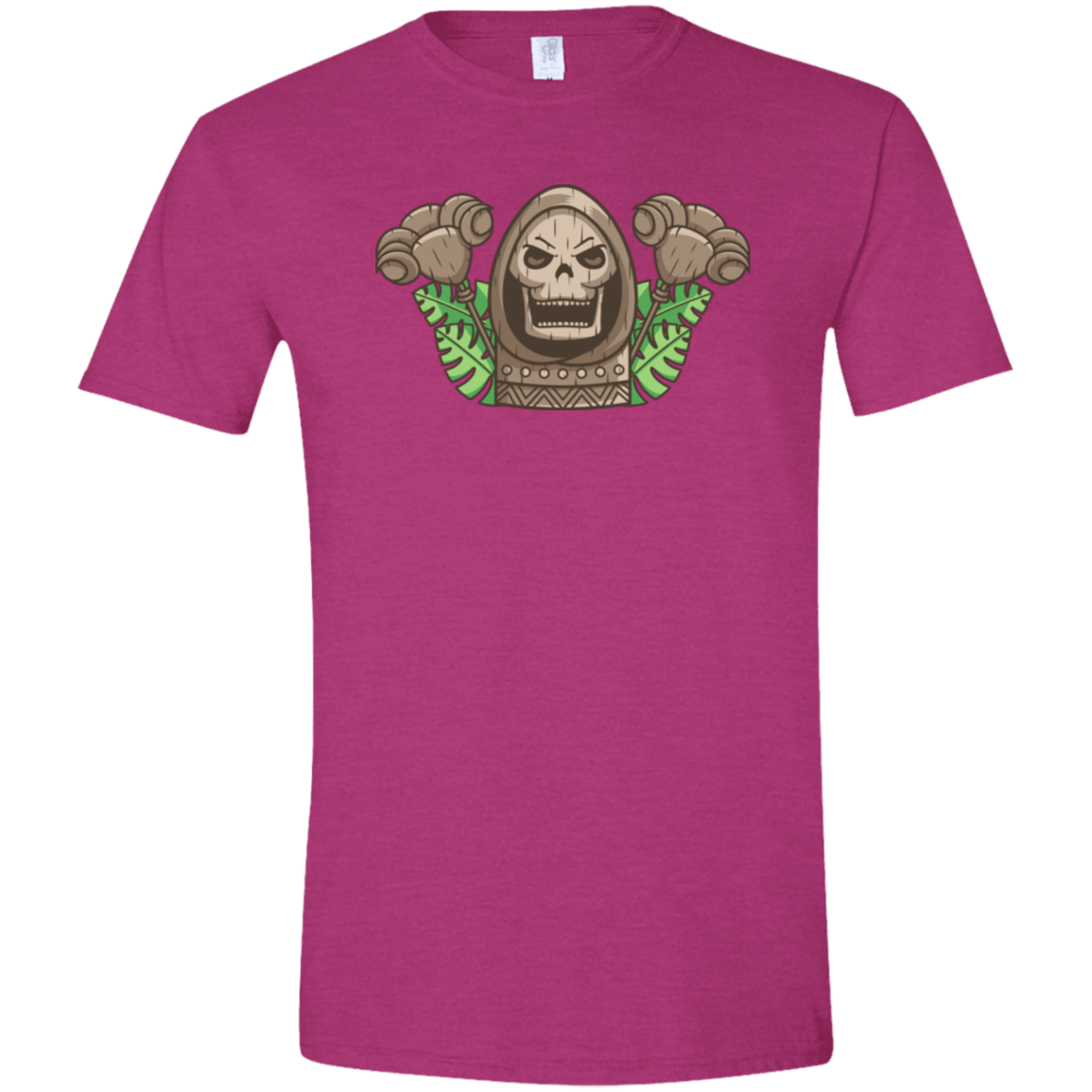 T-Shirts Antique Heliconia / S Skeletor Tiki Men's Semi-Fitted Softstyle
