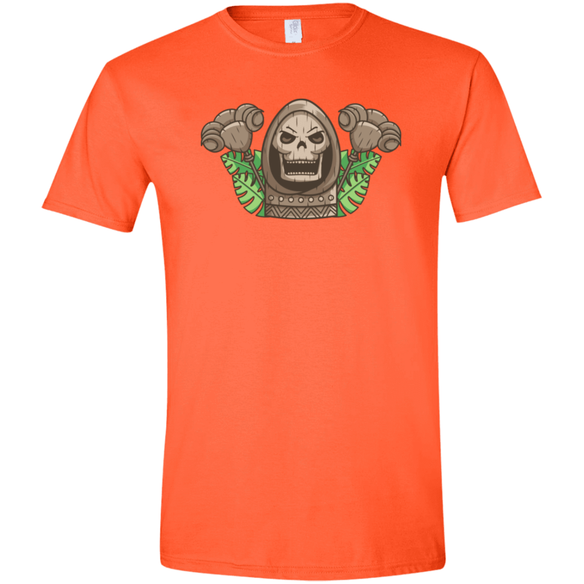 T-Shirts Orange / S Skeletor Tiki Men's Semi-Fitted Softstyle