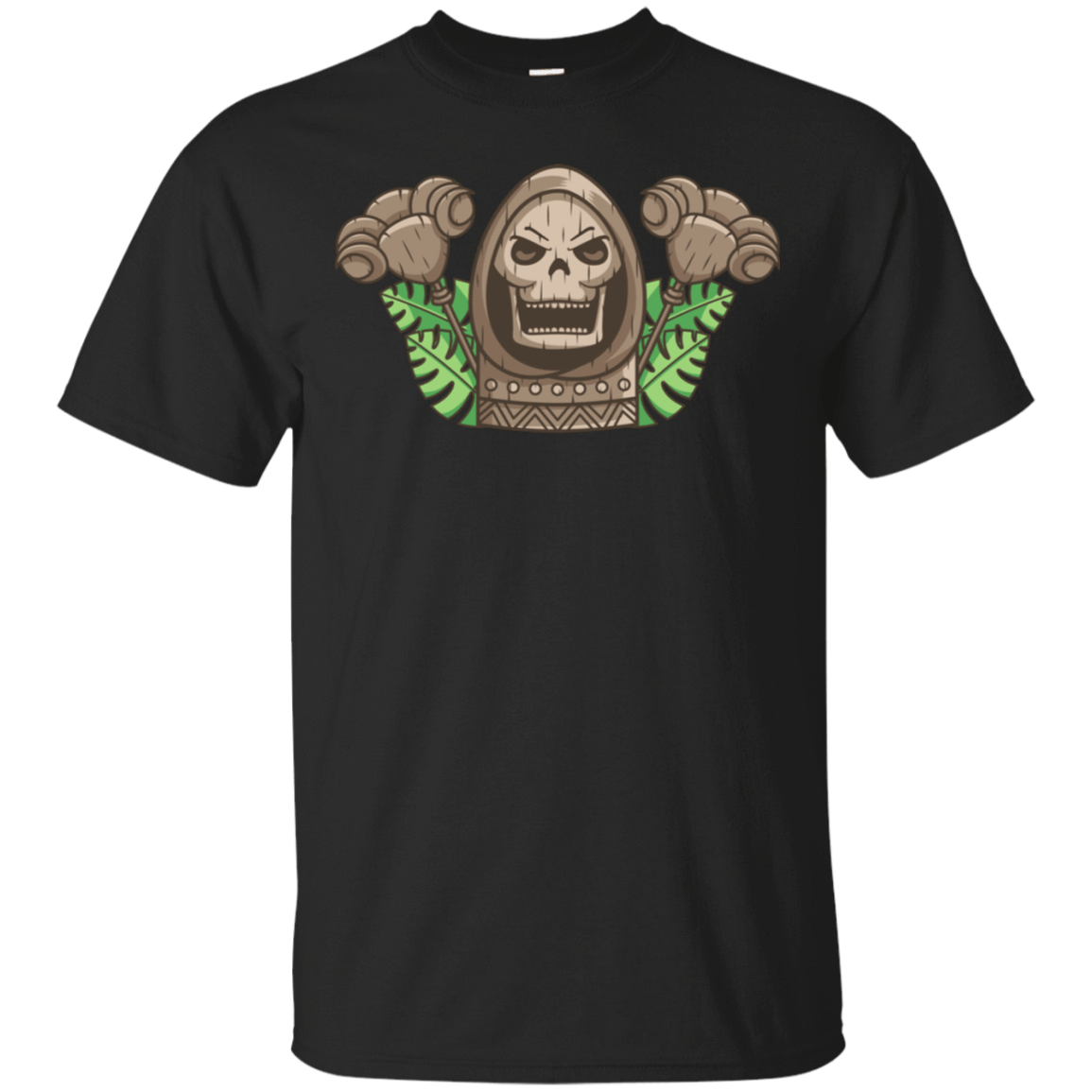 T-Shirts Black / S Skeletor Tiki T-Shirt