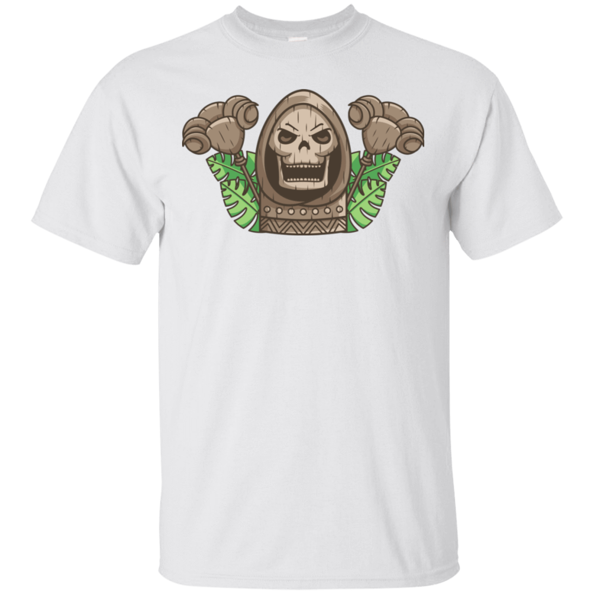 T-Shirts White / S Skeletor Tiki T-Shirt