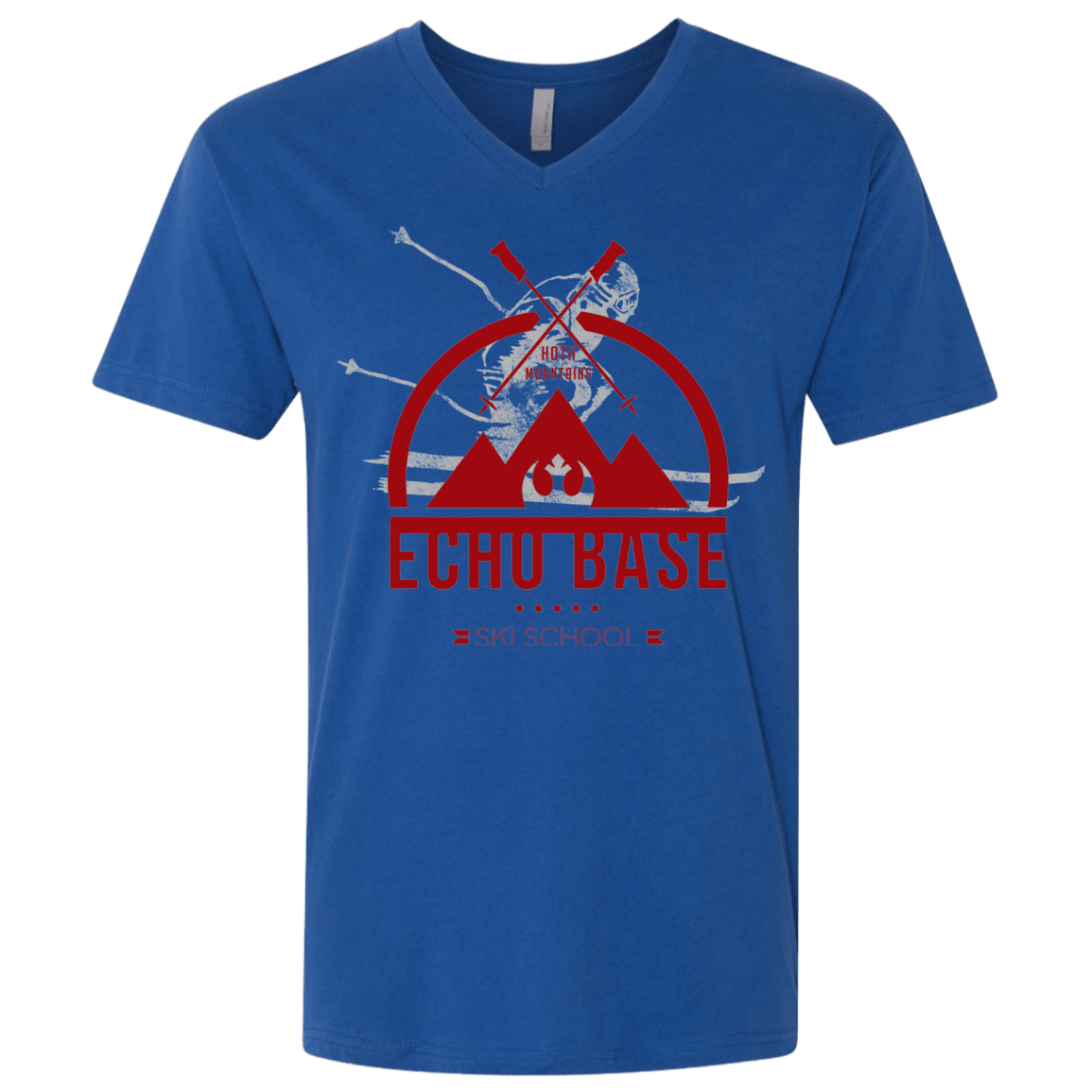 T-Shirts Royal / X-Small Ski School Men's Premium V-Neck