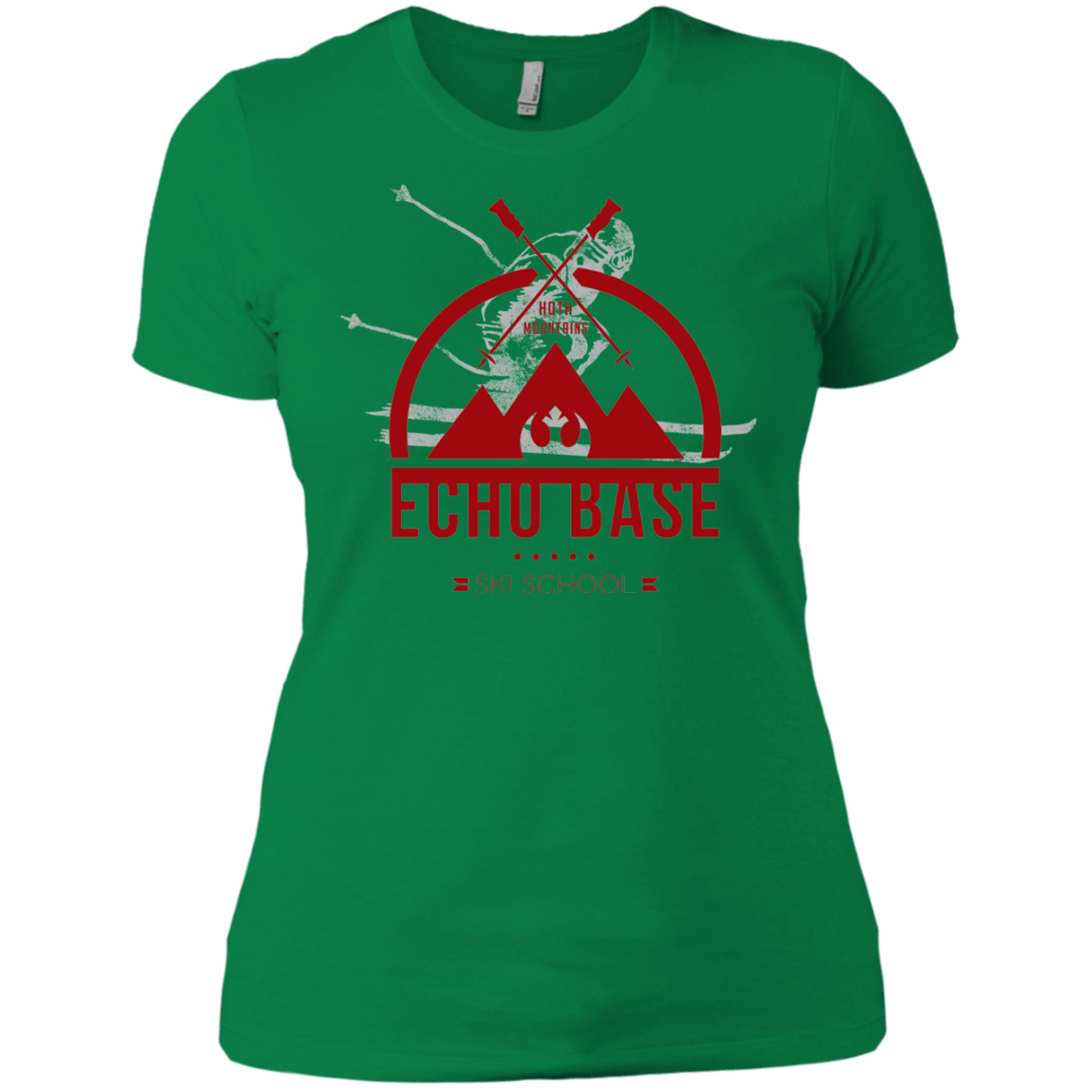 T-Shirts Kelly Green / X-Small Ski School Women's Premium T-Shirt