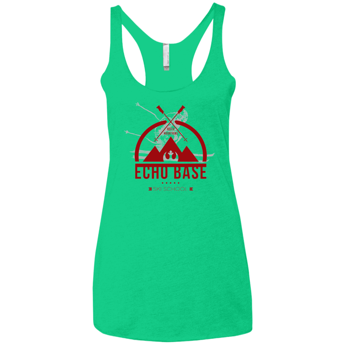 T-Shirts Envy / X-Small Ski School Women's Triblend Racerback Tank