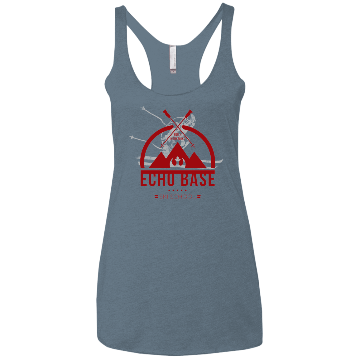 T-Shirts Indigo / X-Small Ski School Women's Triblend Racerback Tank