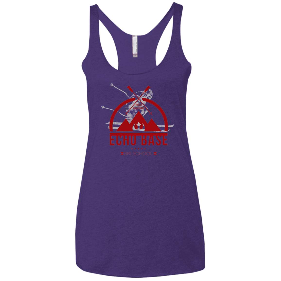 T-Shirts Purple / X-Small Ski School Women's Triblend Racerback Tank