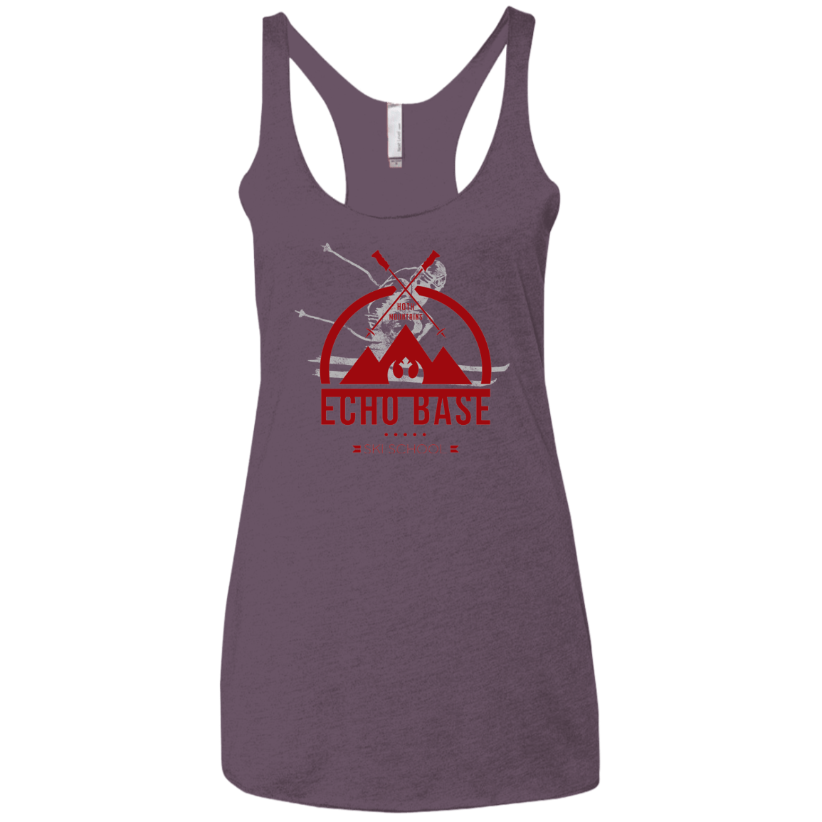 T-Shirts Vintage Purple / X-Small Ski School Women's Triblend Racerback Tank