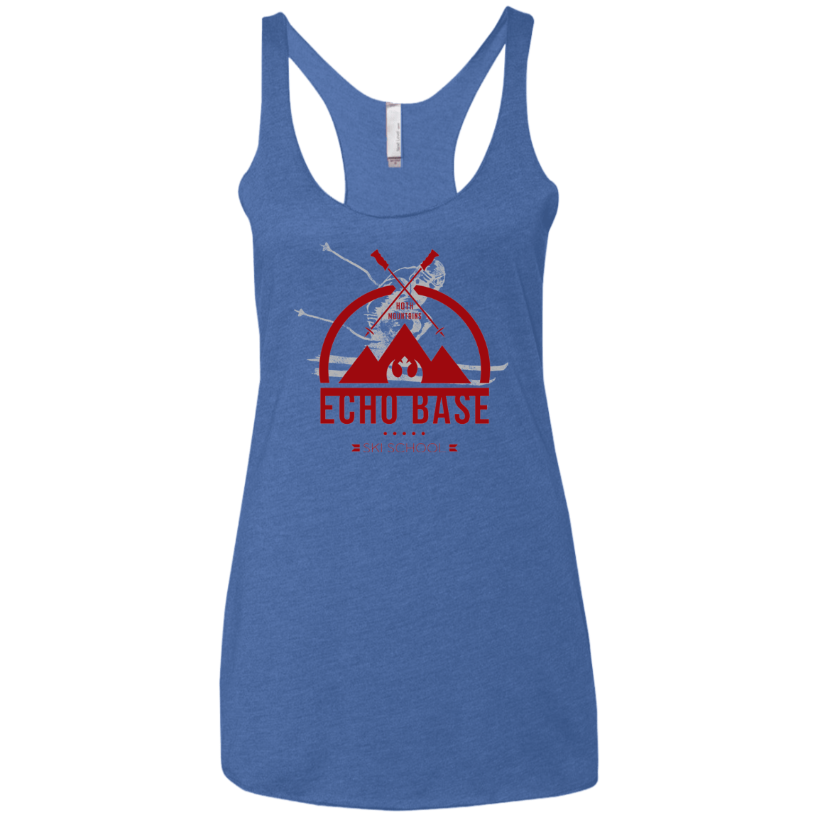 T-Shirts Vintage Royal / X-Small Ski School Women's Triblend Racerback Tank