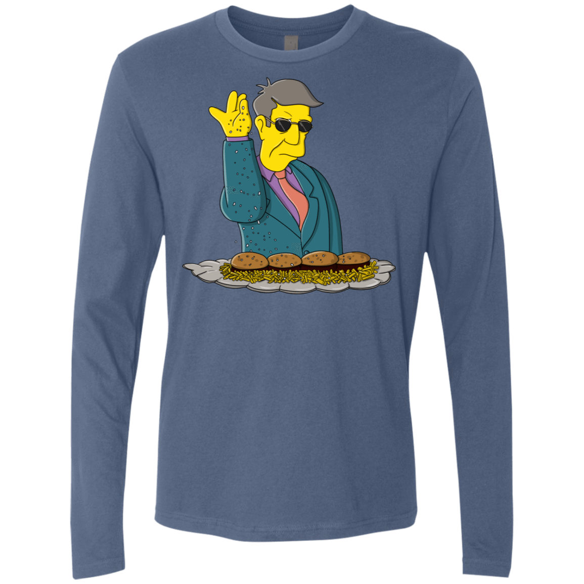 T-Shirts Indigo / S Skinner Bae Hams Men's Premium Long Sleeve