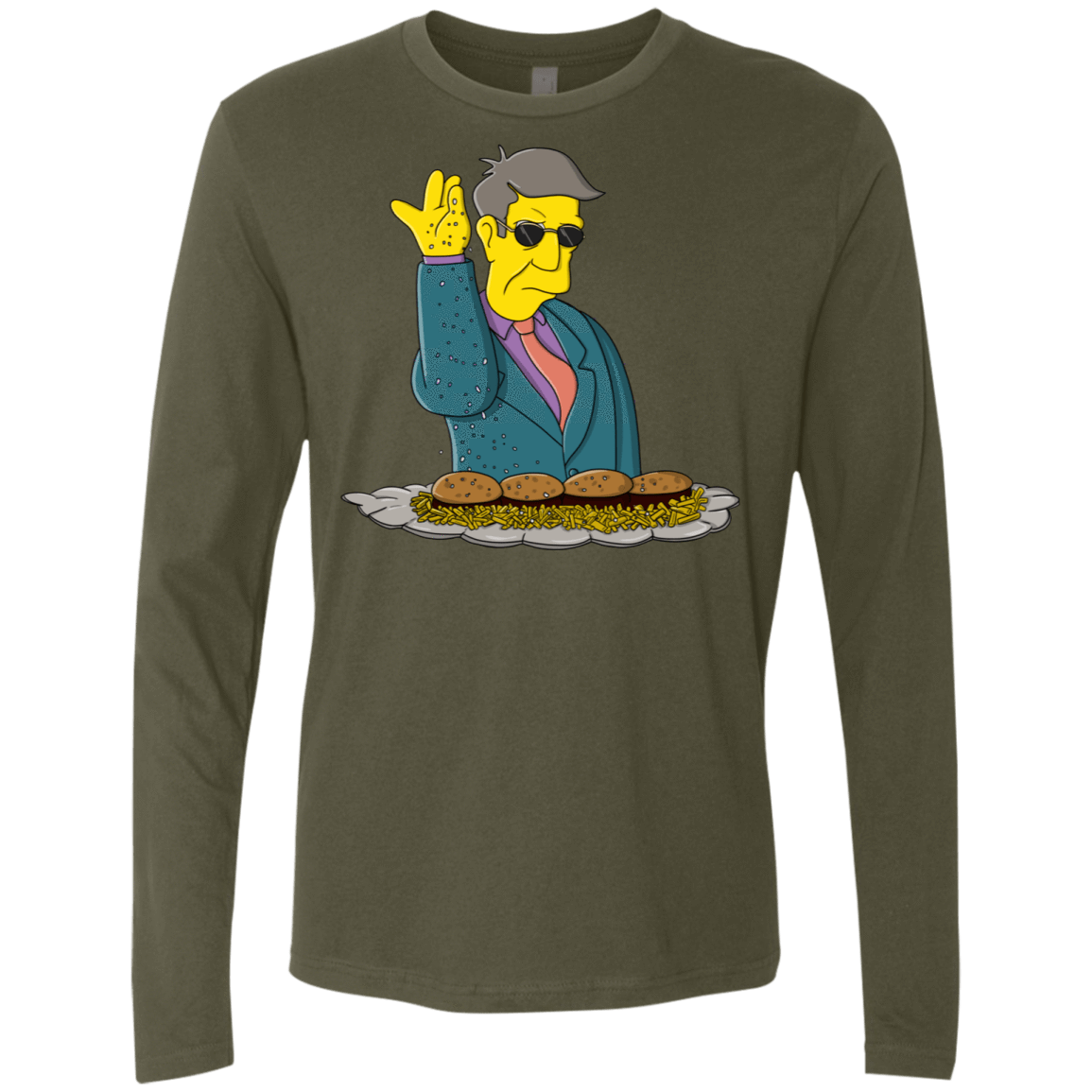 T-Shirts Military Green / S Skinner Bae Hams Men's Premium Long Sleeve