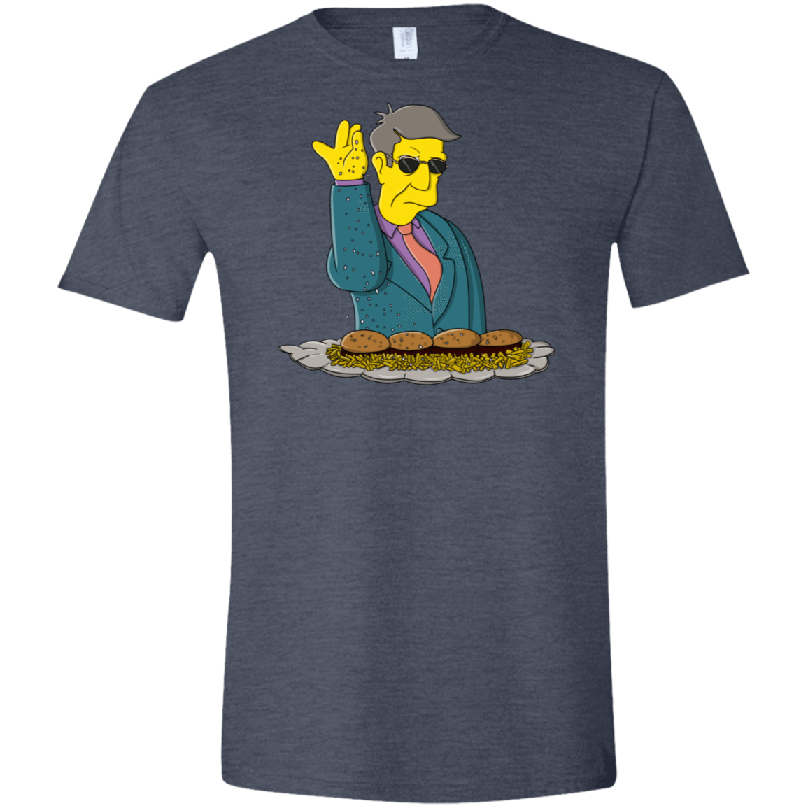 T-Shirts Heather Navy / S Skinner Bae Hams Men's Semi-Fitted Softstyle