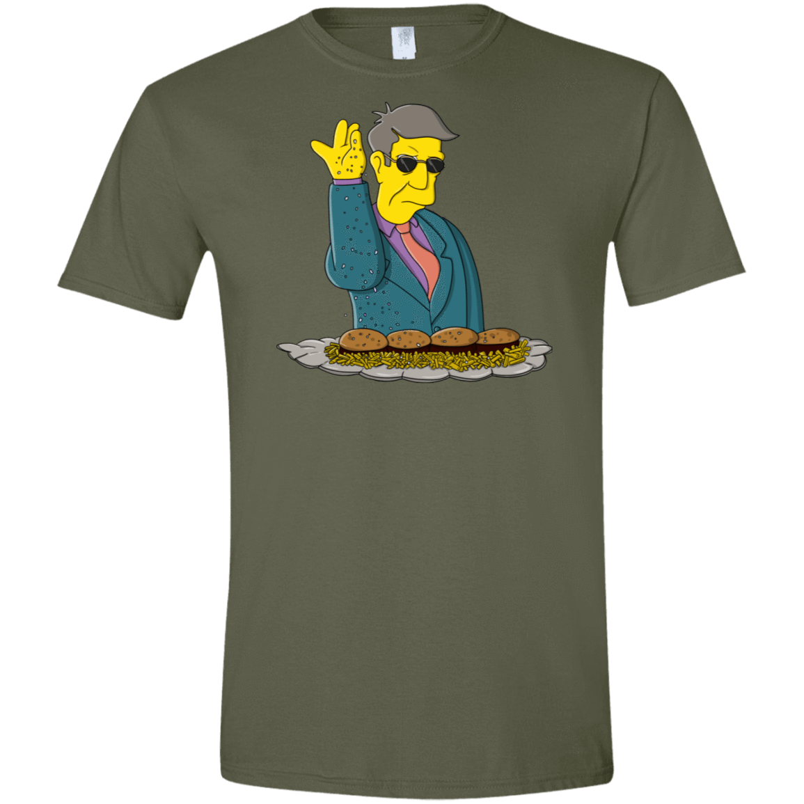 T-Shirts Military Green / S Skinner Bae Hams Men's Semi-Fitted Softstyle