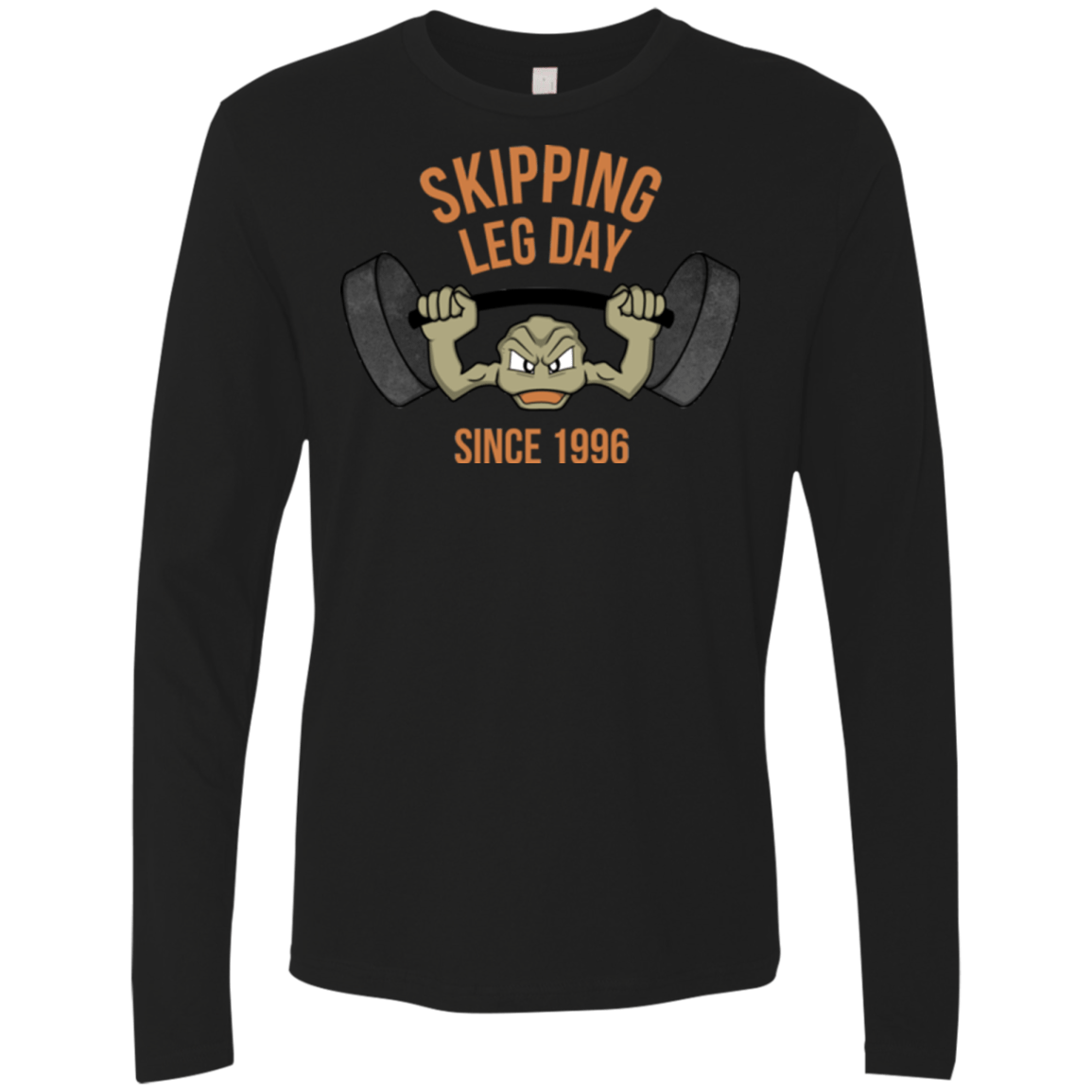 T-Shirts Black / Small Skipping Leg Day Men's Premium Long Sleeve