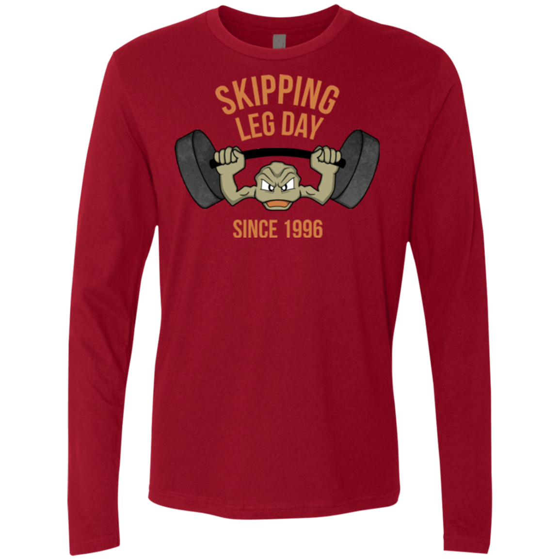T-Shirts Cardinal / Small Skipping Leg Day Men's Premium Long Sleeve
