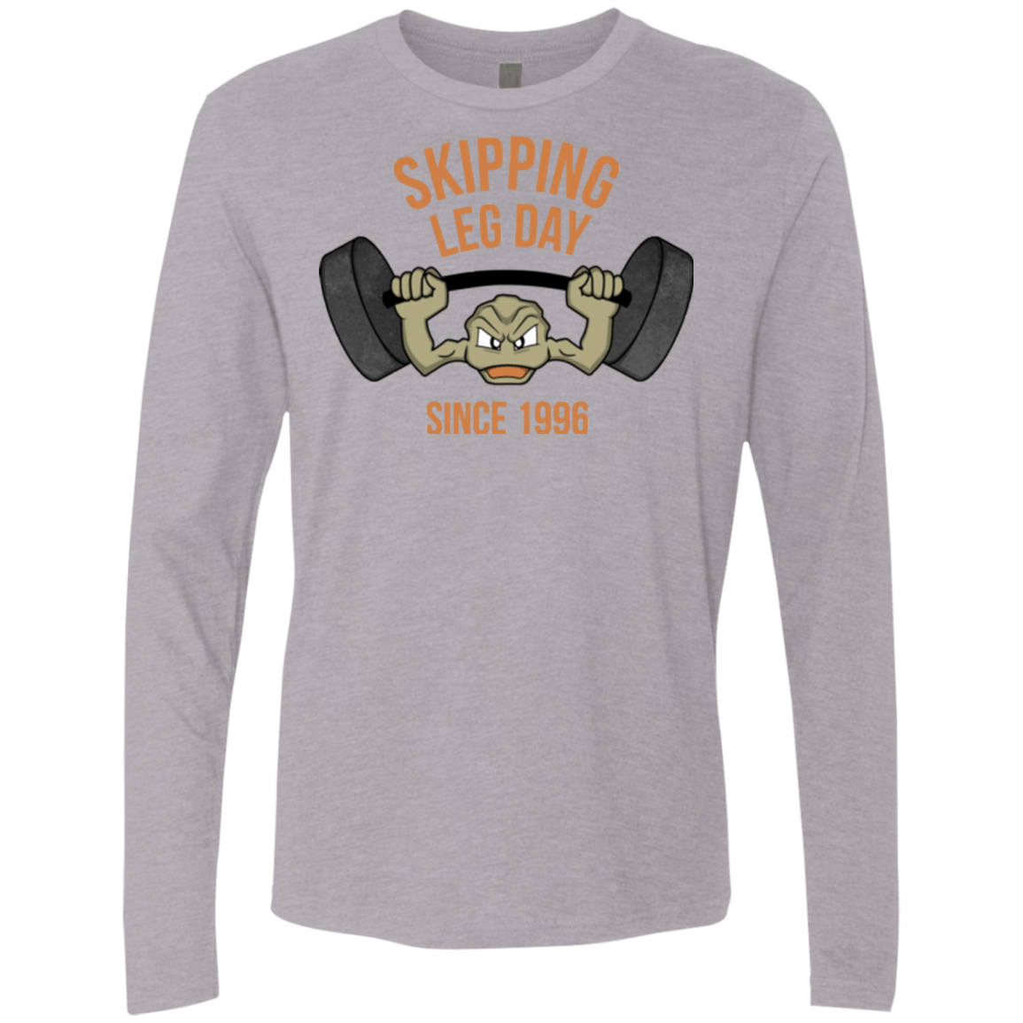 T-Shirts Heather Grey / Small Skipping Leg Day Men's Premium Long Sleeve