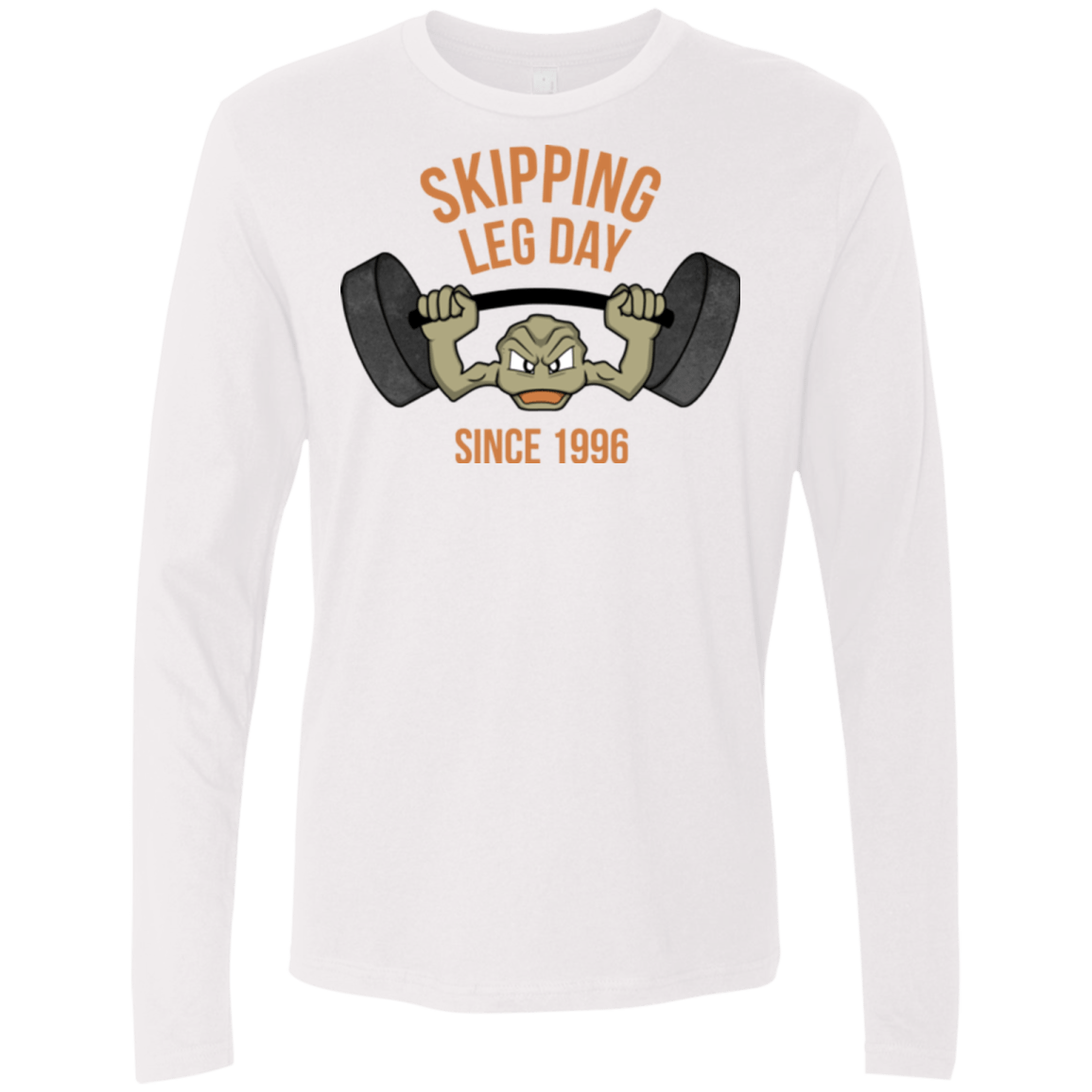 T-Shirts White / Small Skipping Leg Day Men's Premium Long Sleeve