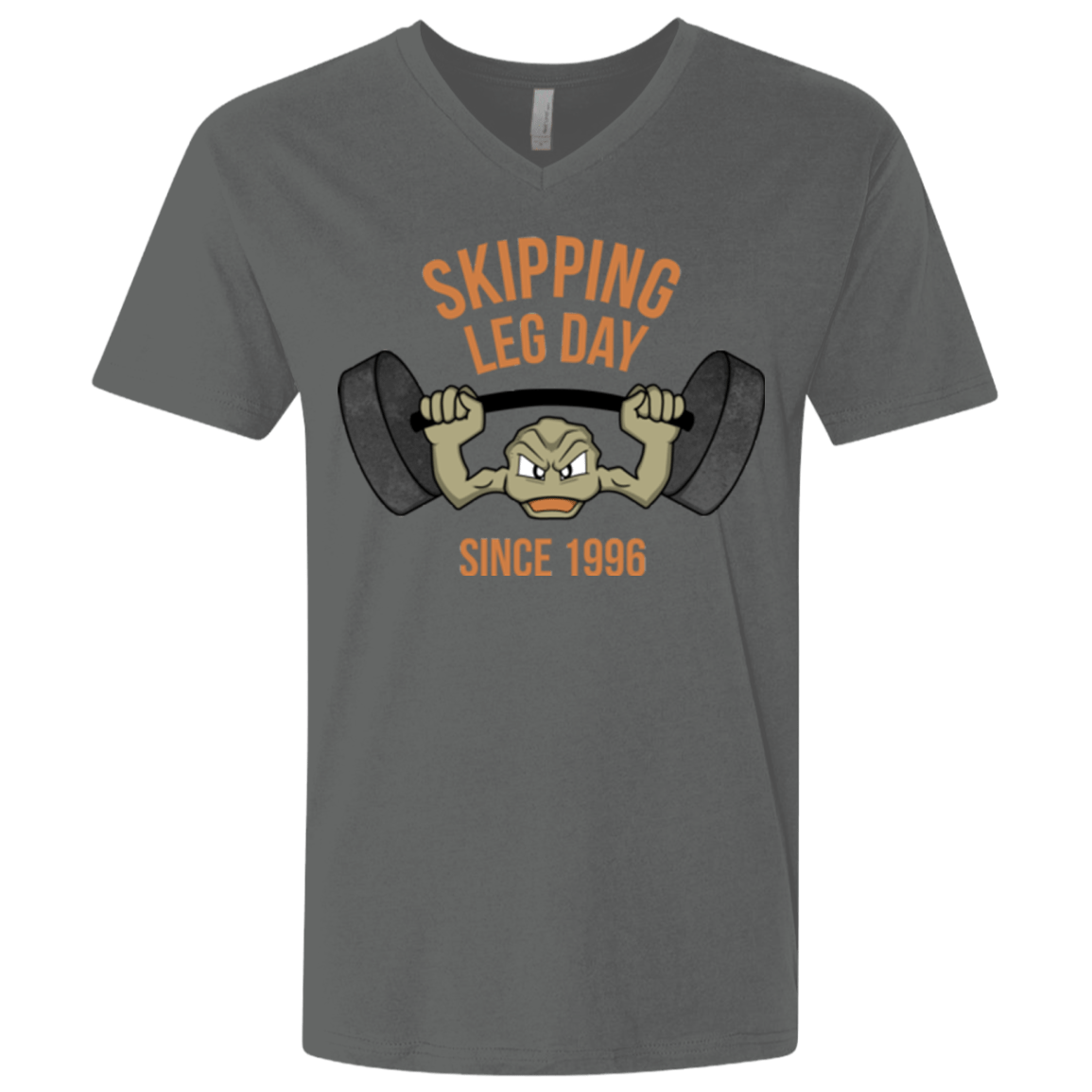 T-Shirts Heavy Metal / X-Small Skipping Leg Day Men's Premium V-Neck