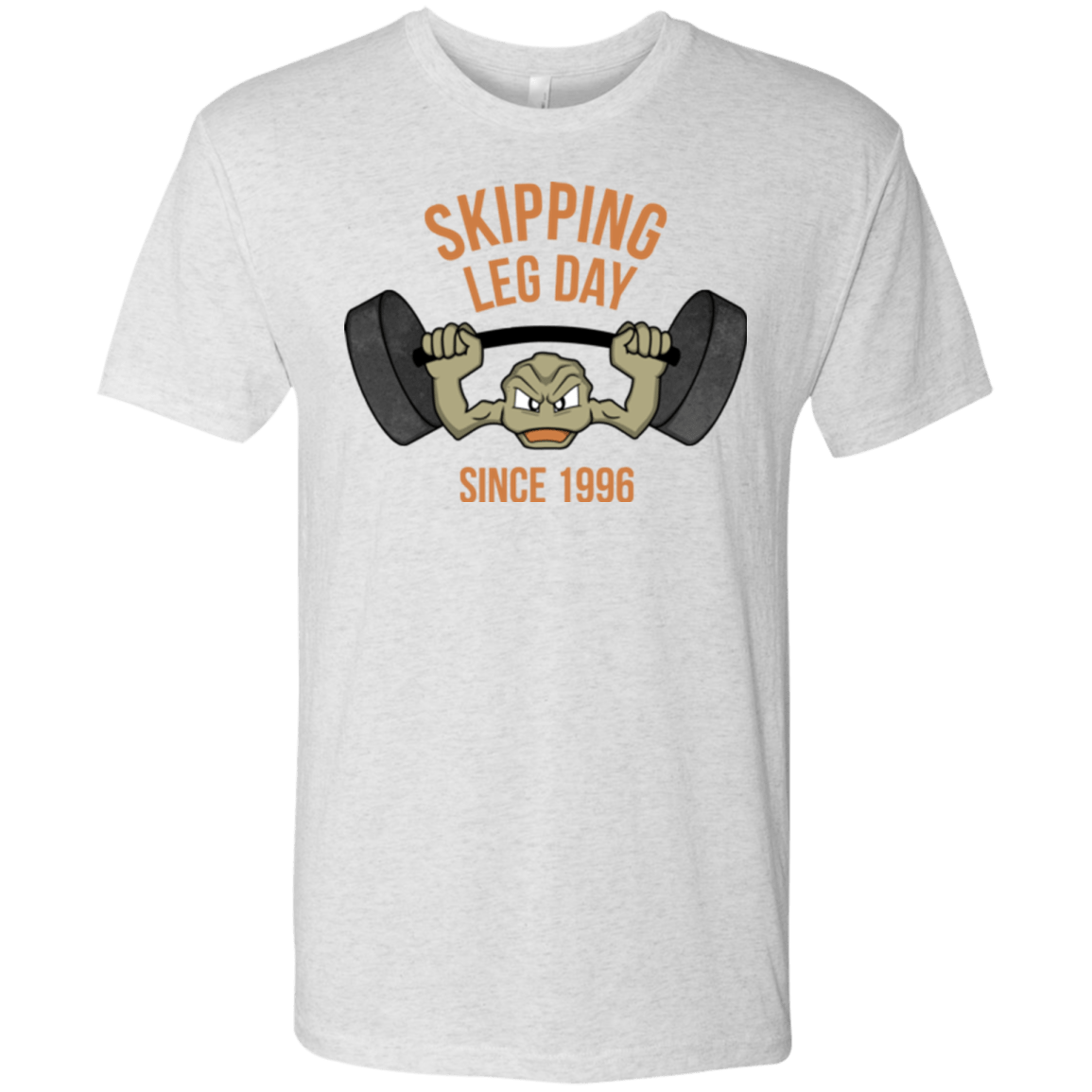 T-Shirts Heather White / Small Skipping Leg Day Men's Triblend T-Shirt