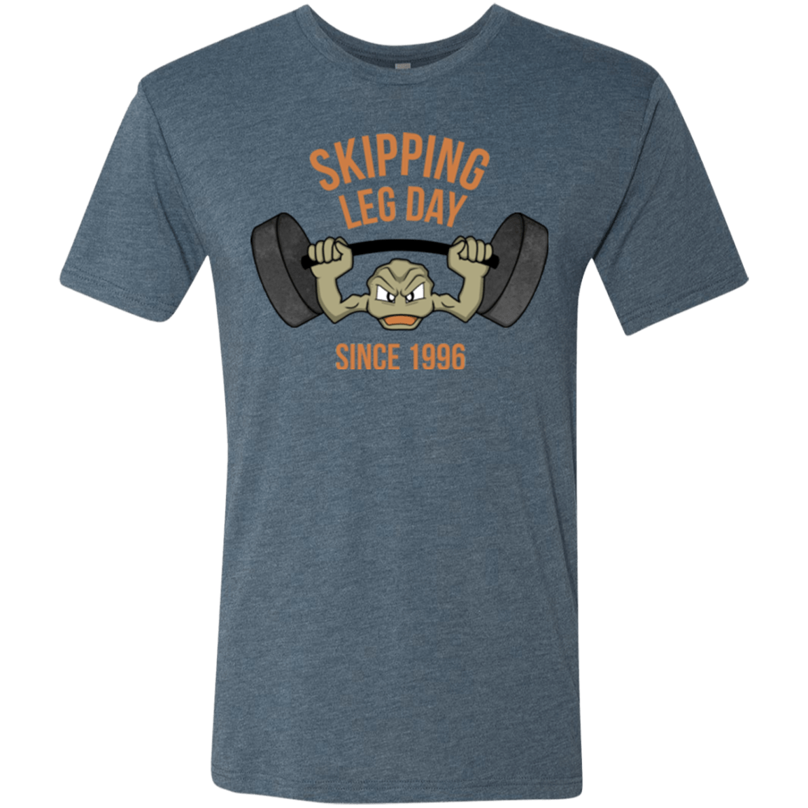 T-Shirts Indigo / Small Skipping Leg Day Men's Triblend T-Shirt