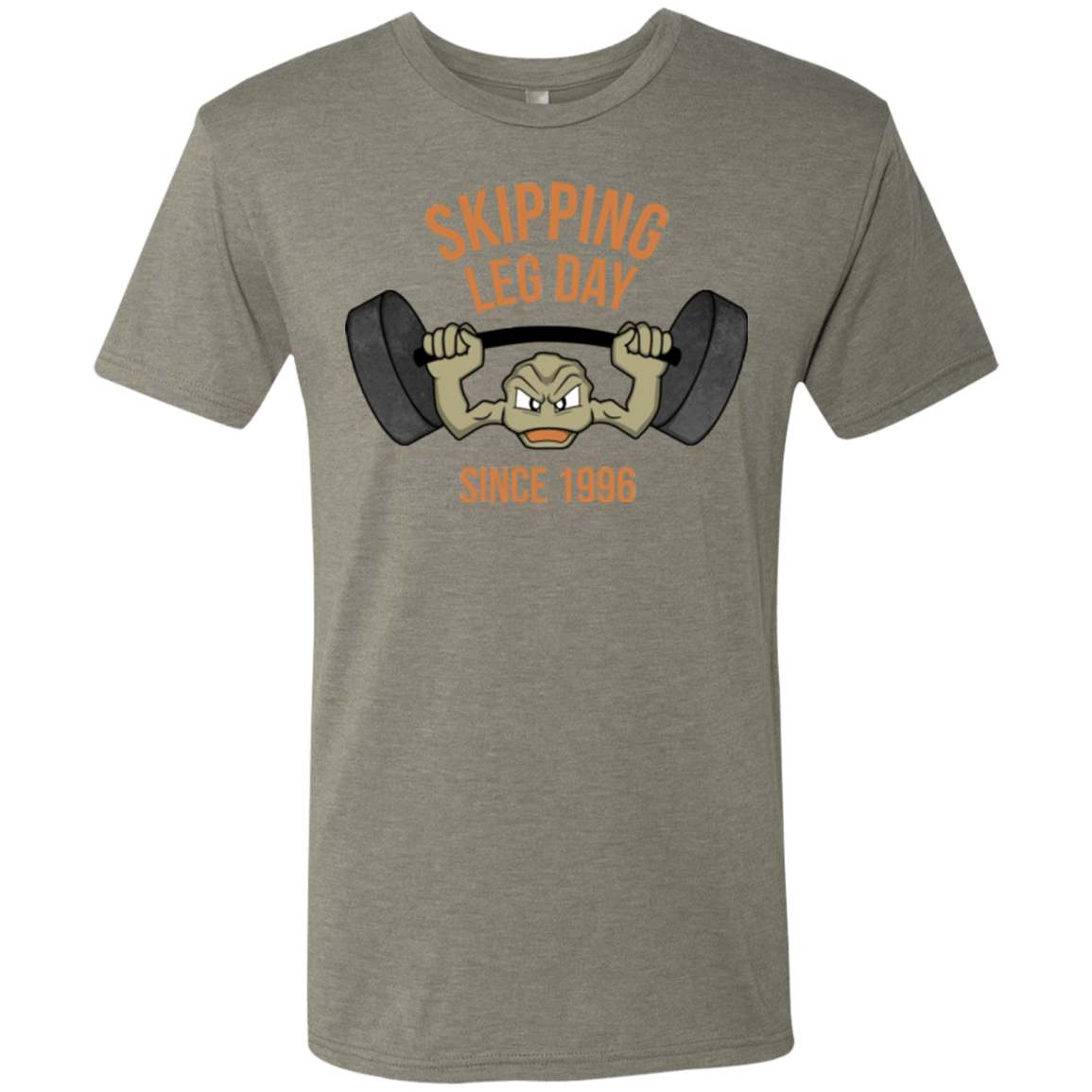 T-Shirts Venetian Grey / Small Skipping Leg Day Men's Triblend T-Shirt