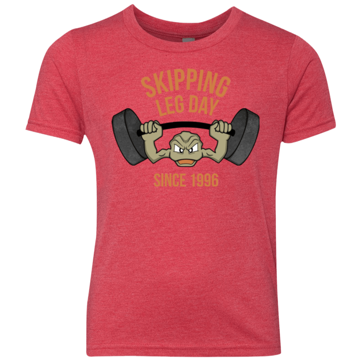 T-Shirts Vintage Red / YXS Skipping Leg Day Youth Triblend T-Shirt