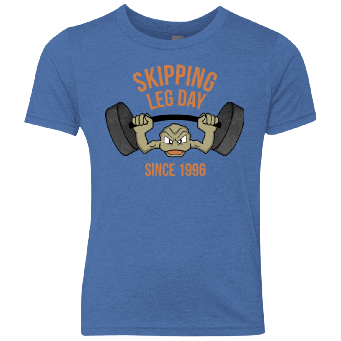 T-Shirts Vintage Royal / YXS Skipping Leg Day Youth Triblend T-Shirt