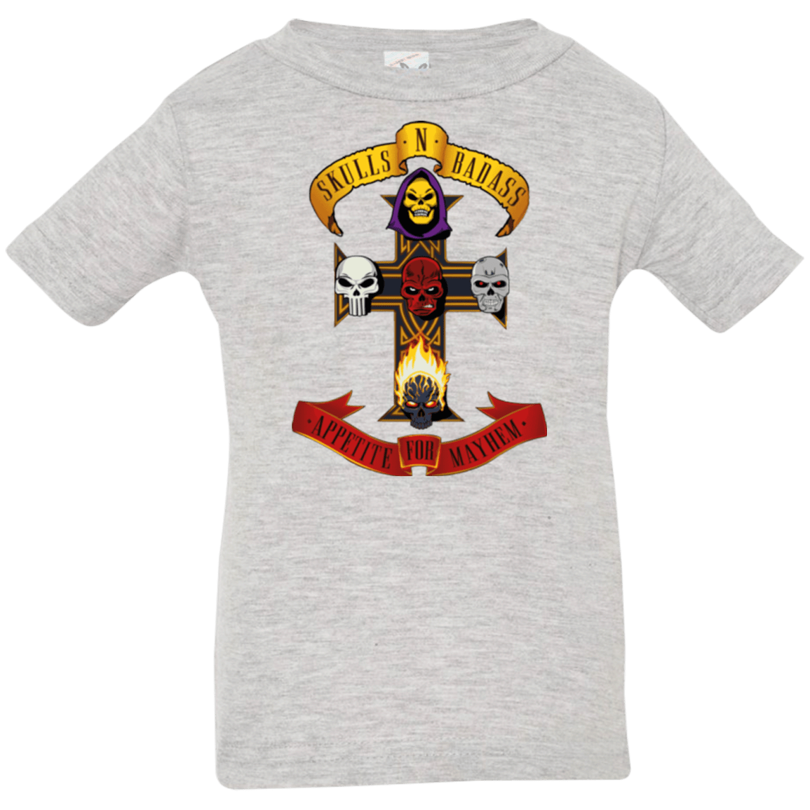 T-Shirts Heather / 6 Months Skull And Badass Infant PremiumT-Shirt