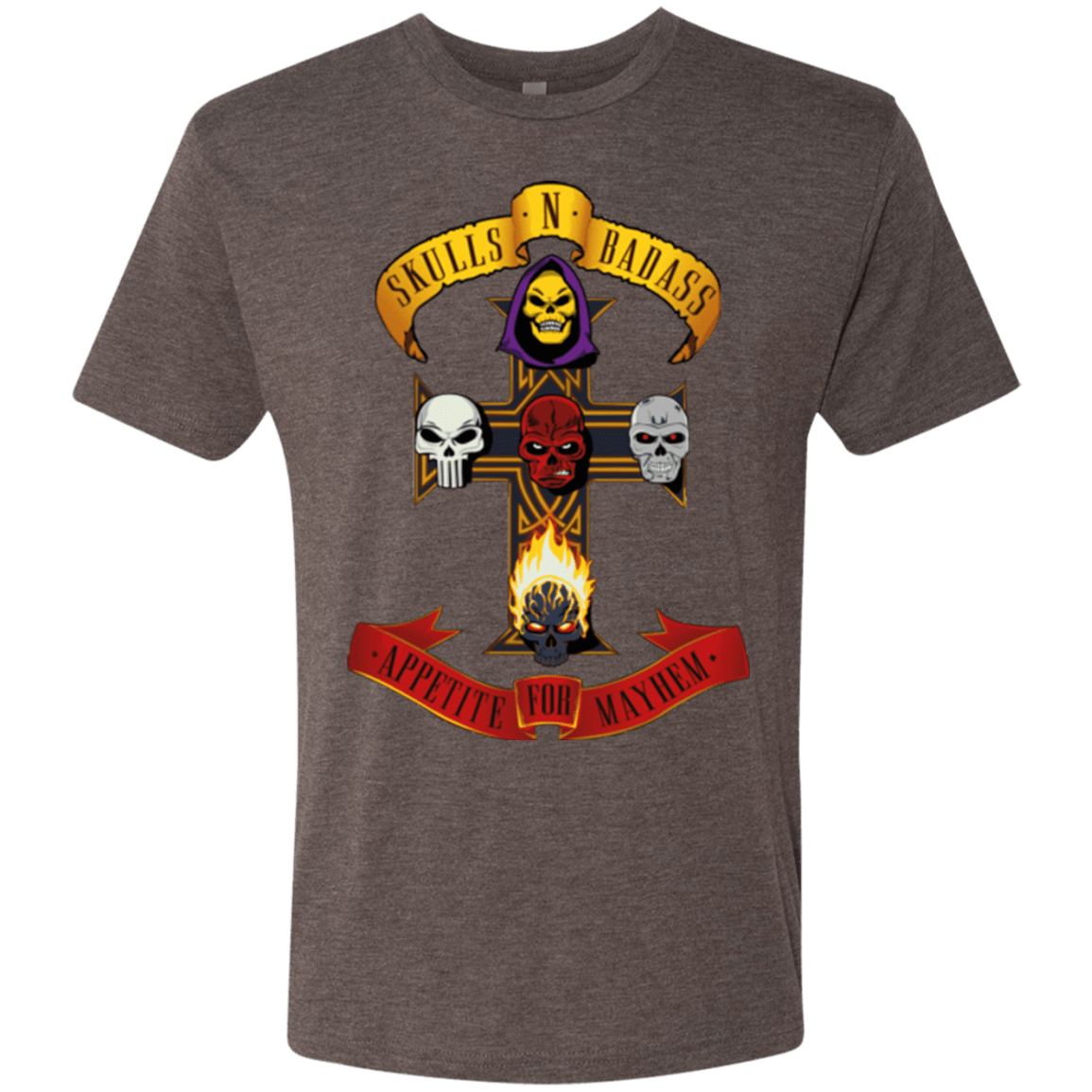 T-Shirts Macchiato / Small Skull And Badass Men's Triblend T-Shirt