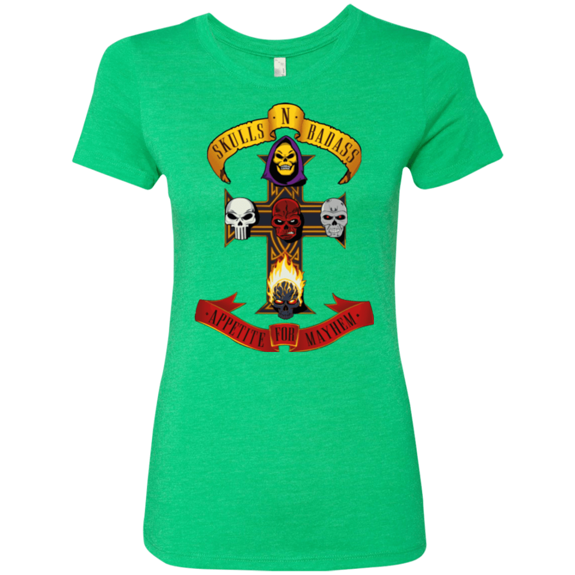 T-Shirts Envy / Small Skull And Badass Women's Triblend T-Shirt