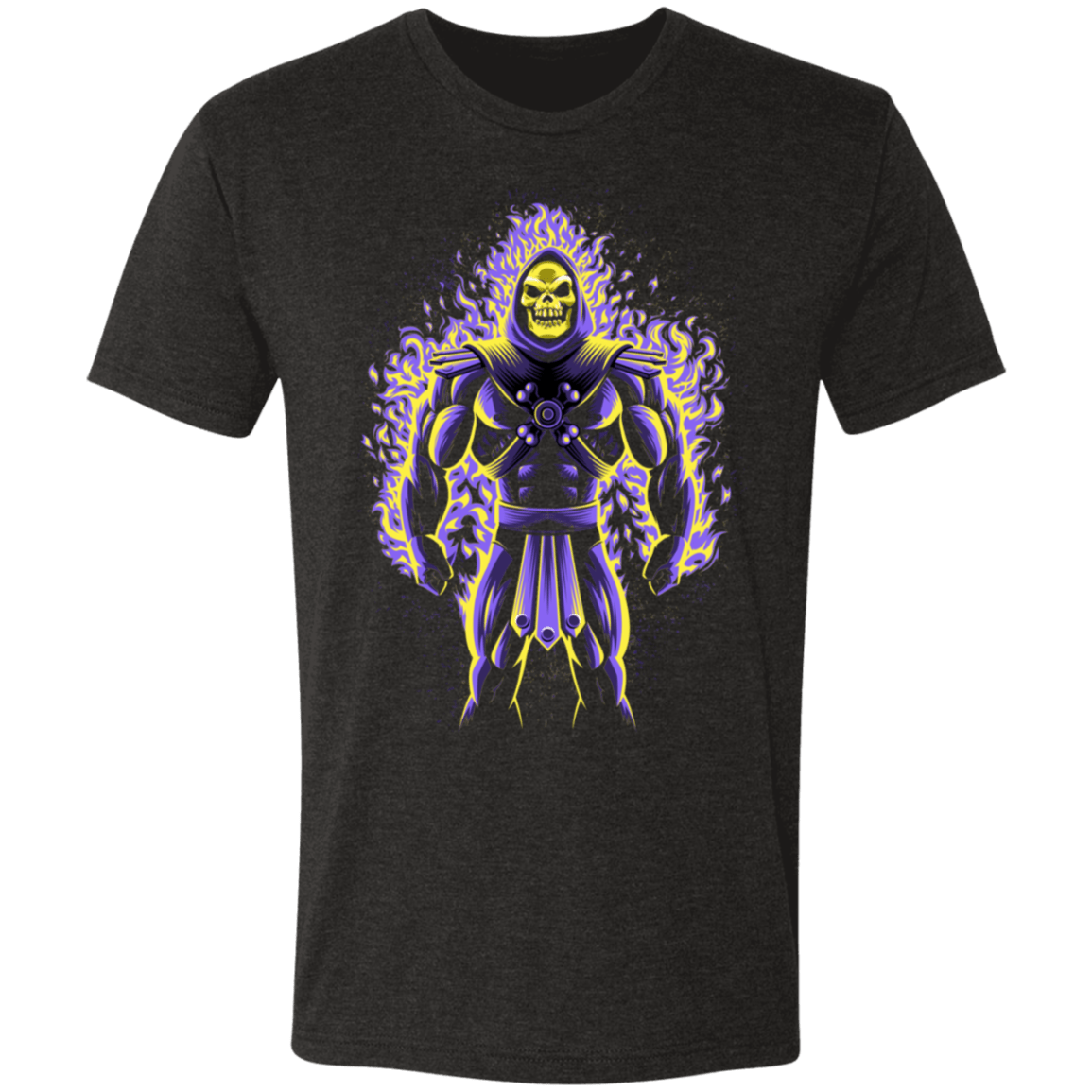 T-Shirts Vintage Black / S Skull Fire Men's Triblend T-Shirt