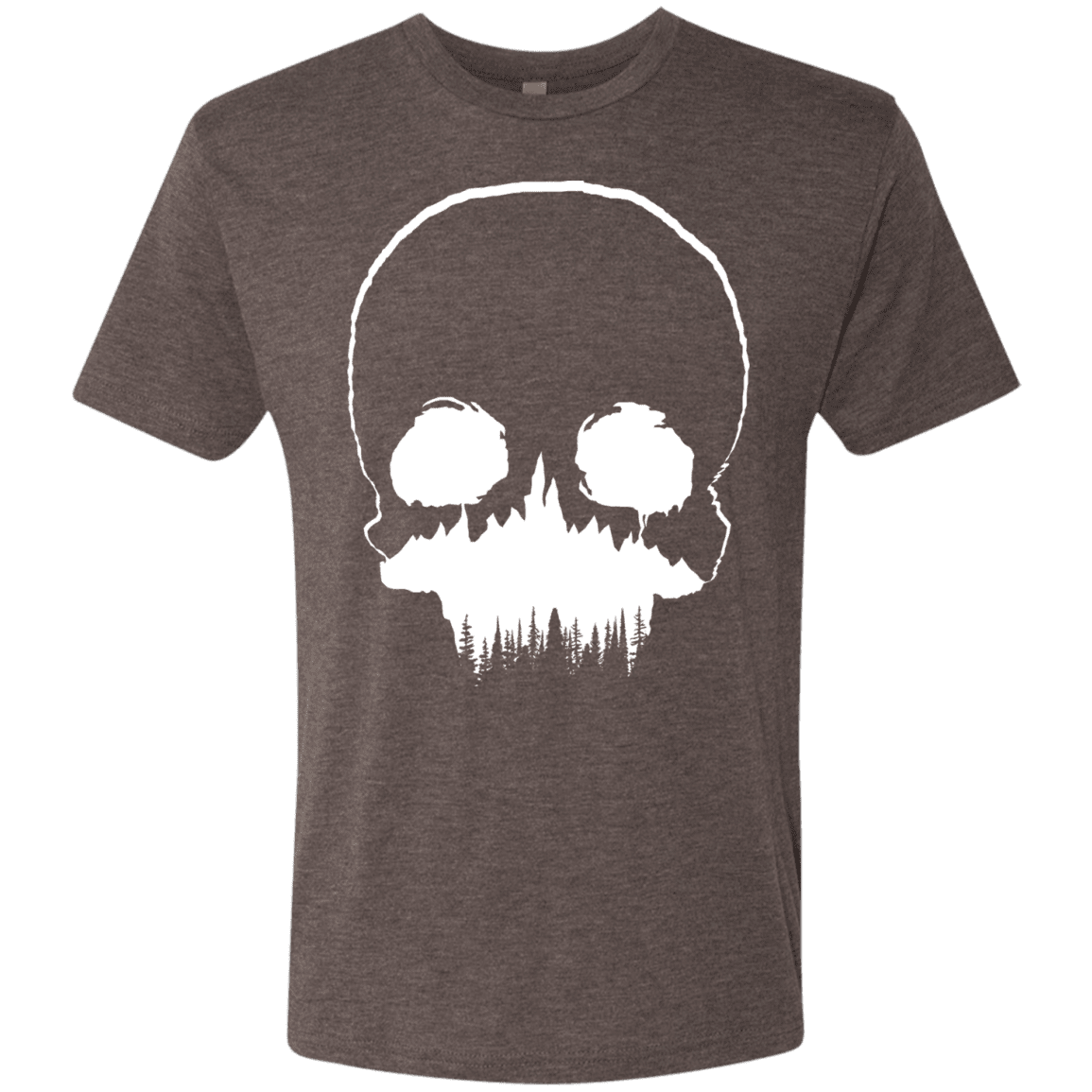 T-Shirts Macchiato / S Skull Forest Men's Triblend T-Shirt