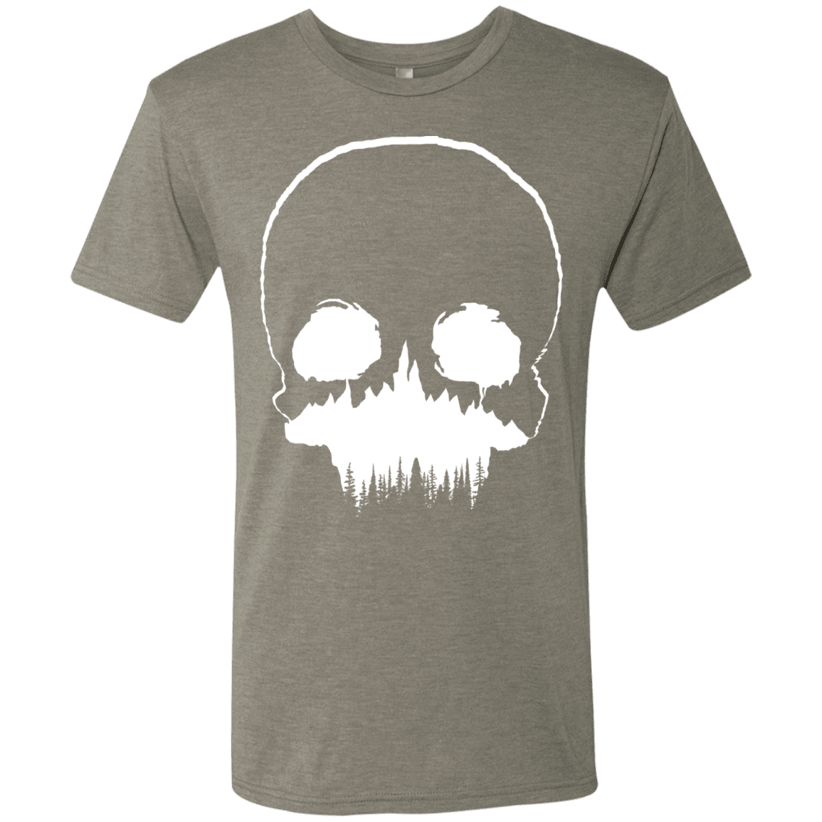 T-Shirts Venetian Grey / S Skull Forest Men's Triblend T-Shirt