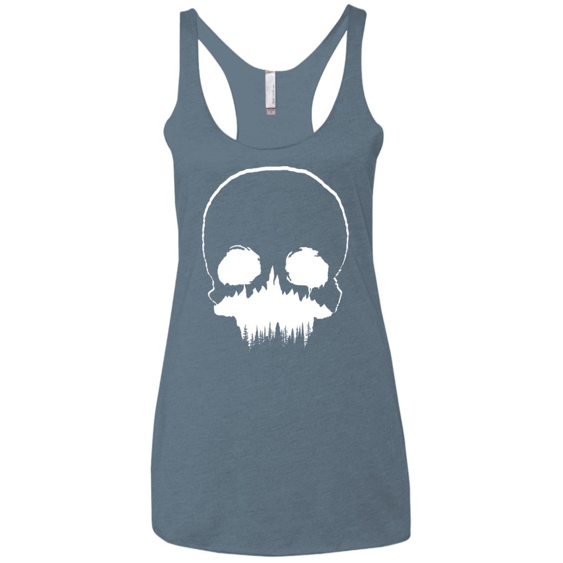 Skull Forest Women's Triblend Racerback Tank