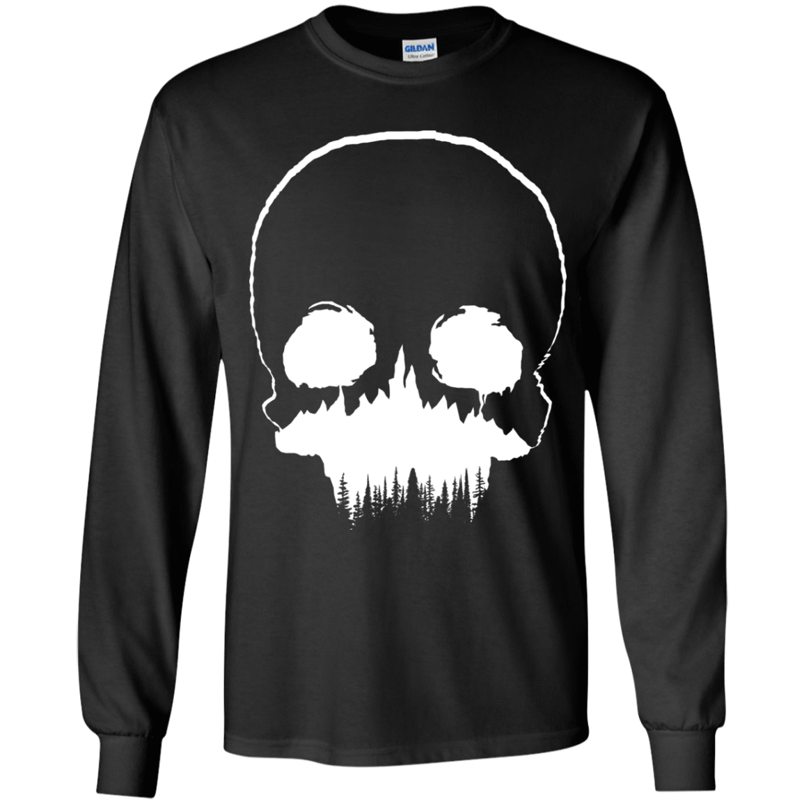 Skull Forest Youth Long Sleeve T-Shirt
