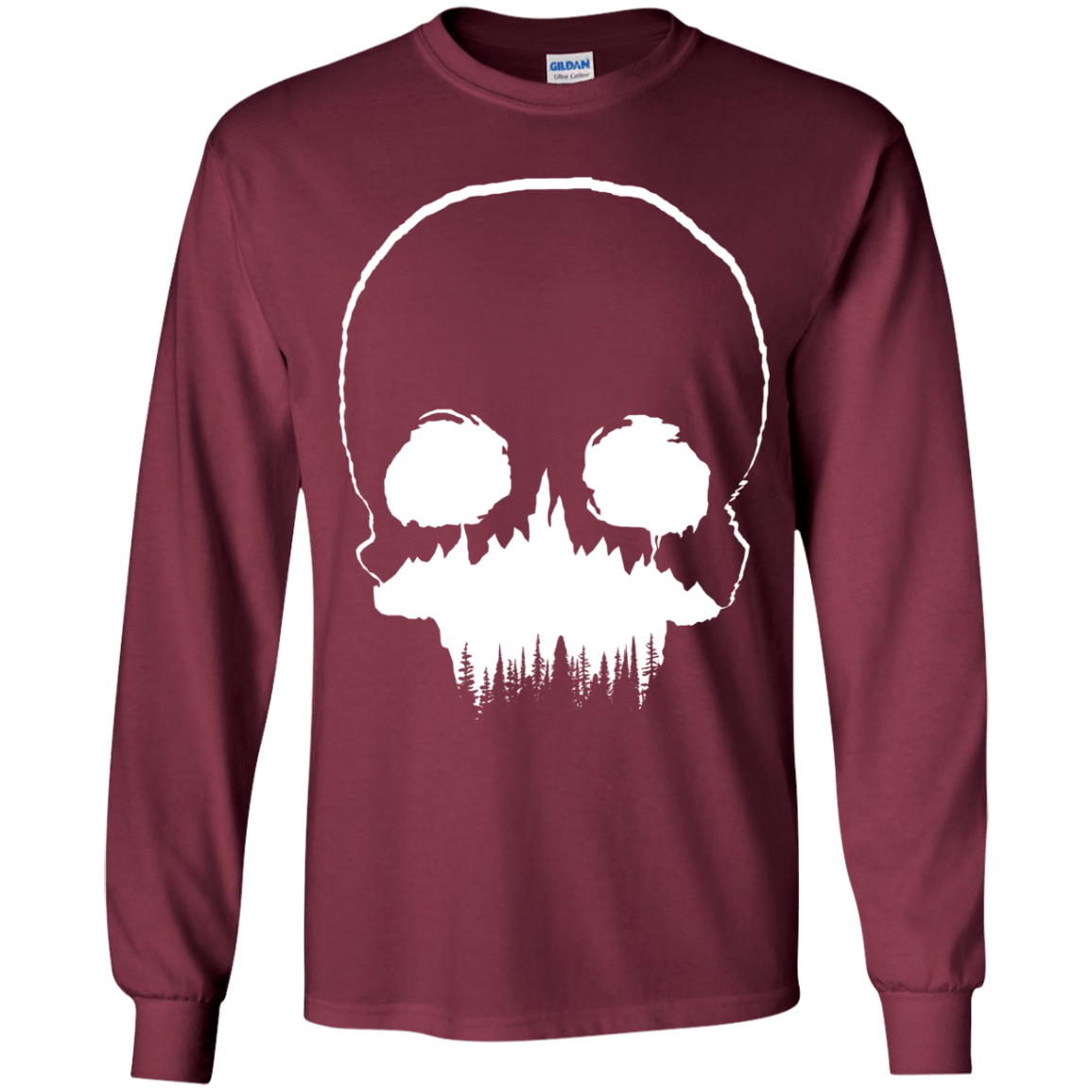Skull Forest Youth Long Sleeve T-Shirt