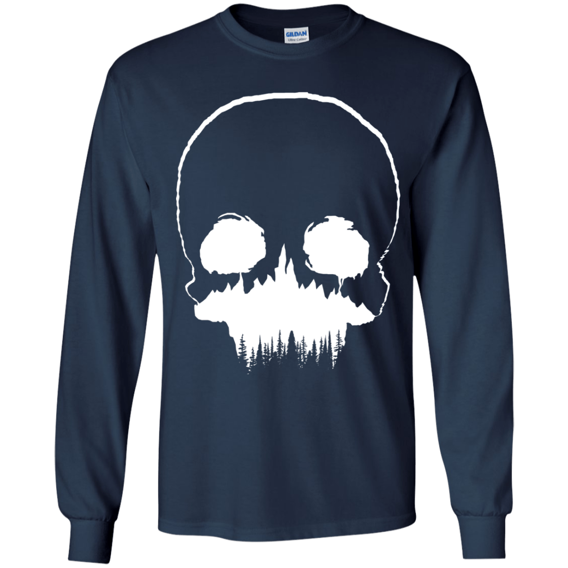 Skull Forest Youth Long Sleeve T-Shirt