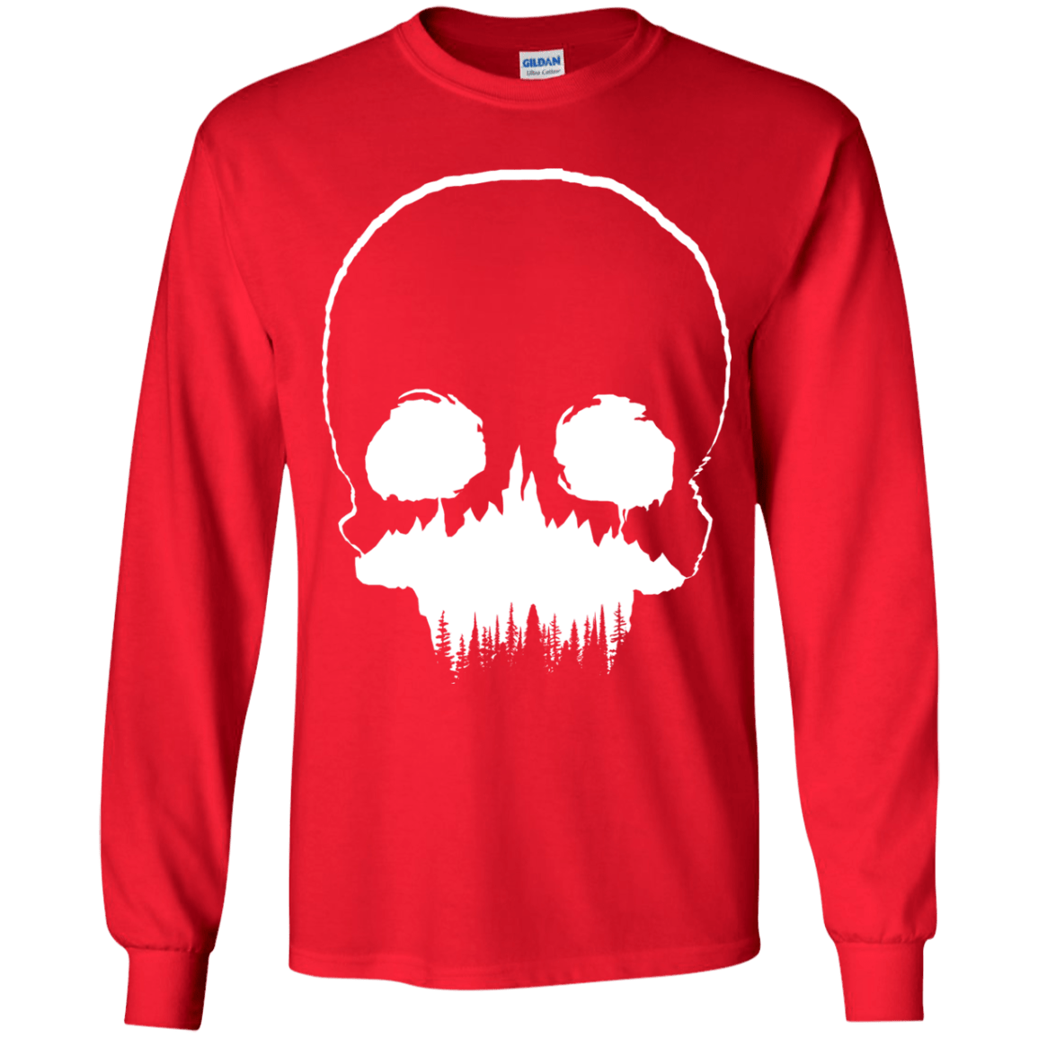 Skull Forest Youth Long Sleeve T-Shirt