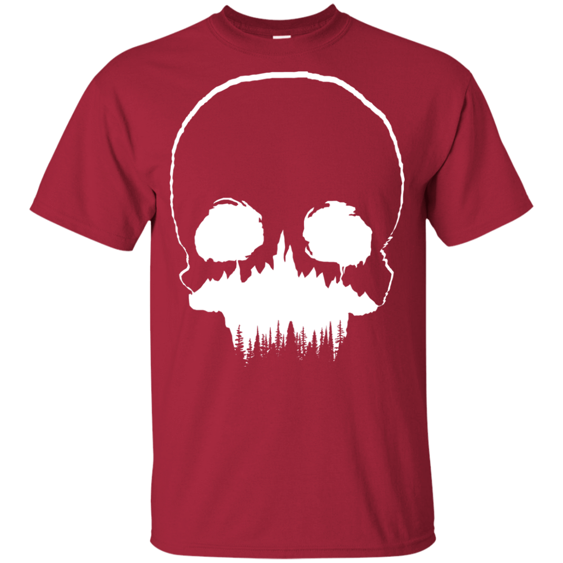 T-Shirts Cardinal / YXS Skull Forest Youth T-Shirt