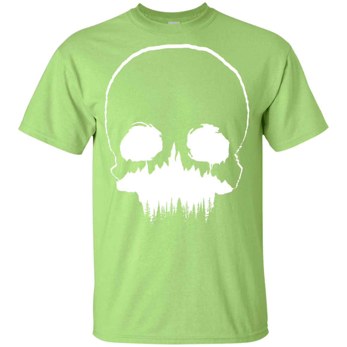 T-Shirts Mint Green / YXS Skull Forest Youth T-Shirt