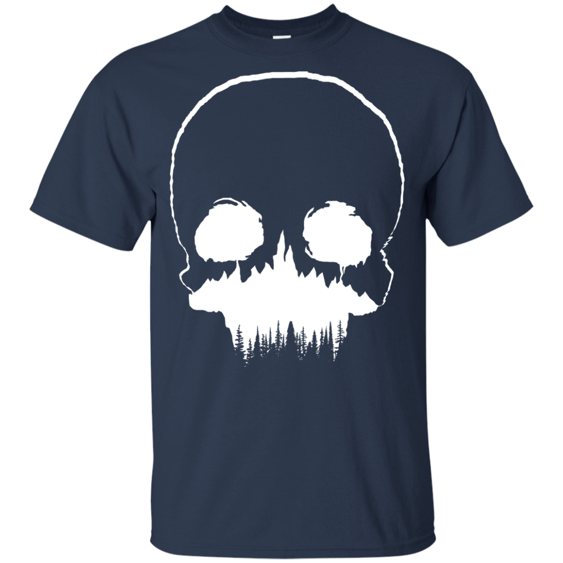 T-Shirts Navy / YXS Skull Forest Youth T-Shirt