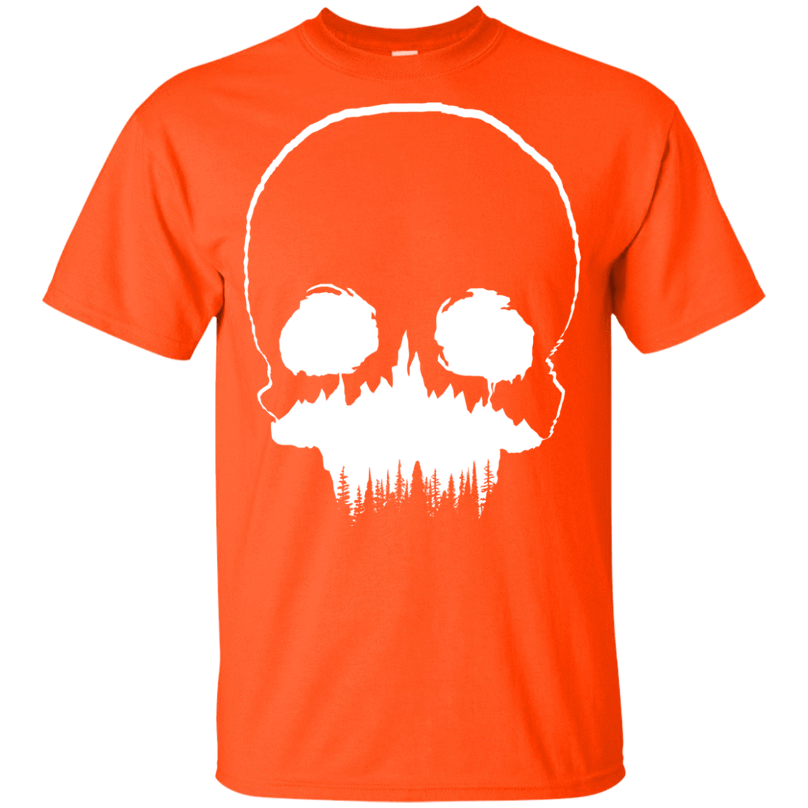 T-Shirts Orange / YXS Skull Forest Youth T-Shirt
