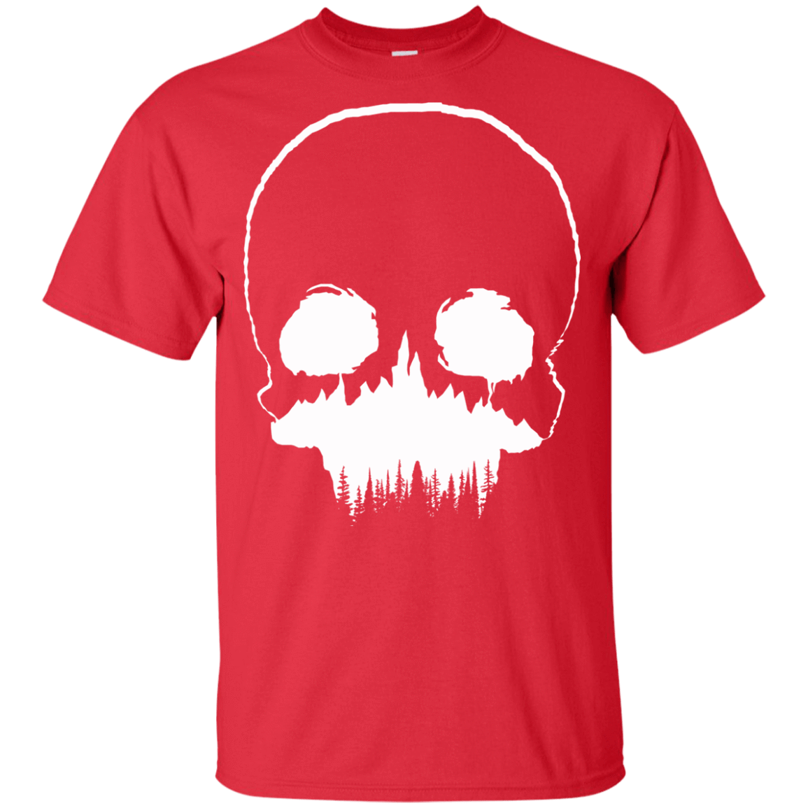 T-Shirts Red / YXS Skull Forest Youth T-Shirt